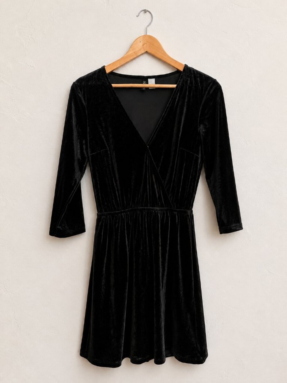H&M Black Velvet Dress